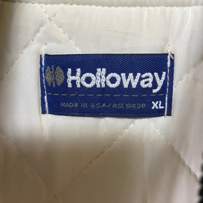 HOLLOWAY スタジャン　USA製　ホワイト　BRADSHAW  古着 | Vintage.City 古着屋、古着コーデ情報を発信