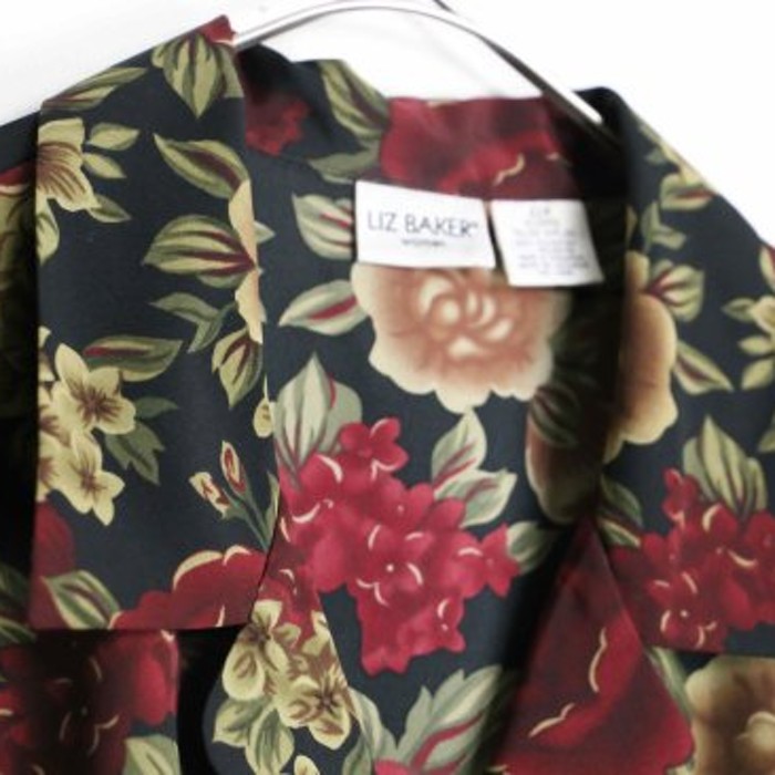 double color beautiful flower shirt | Vintage.City 古着屋、古着コーデ情報を発信