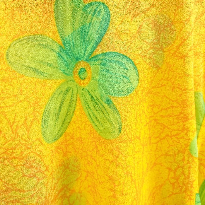 yellow Flower sheer shirt/2167 | Vintage.City 古着屋、古着コーデ情報を発信