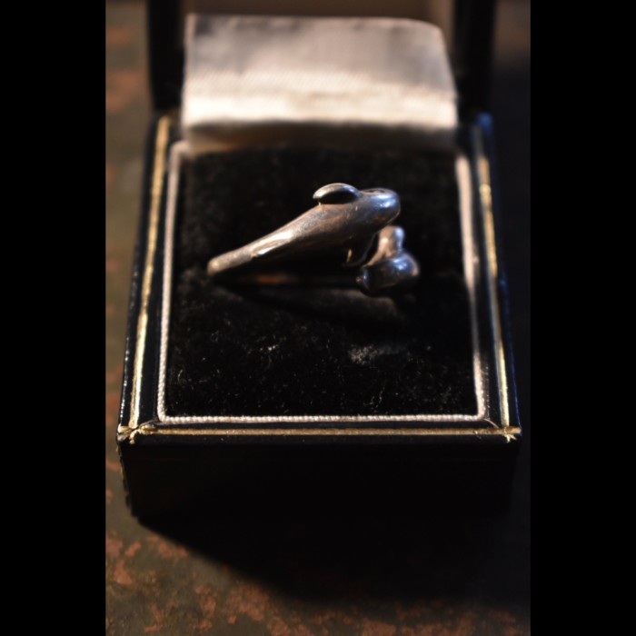 vintage dolphin motif silver ring | Vintage.City 빈티지숍, 빈티지 코디 정보