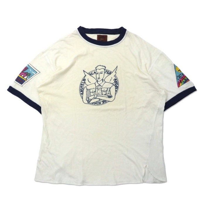 CASTELBAJAC JEANS ビッグサイズ リンガーTシャツ イタリア製 | Vintage.City ヴィンテージ 古着