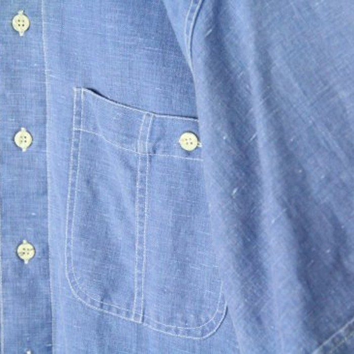 light weight indigo color shirt | Vintage.City 빈티지숍, 빈티지 코디 정보