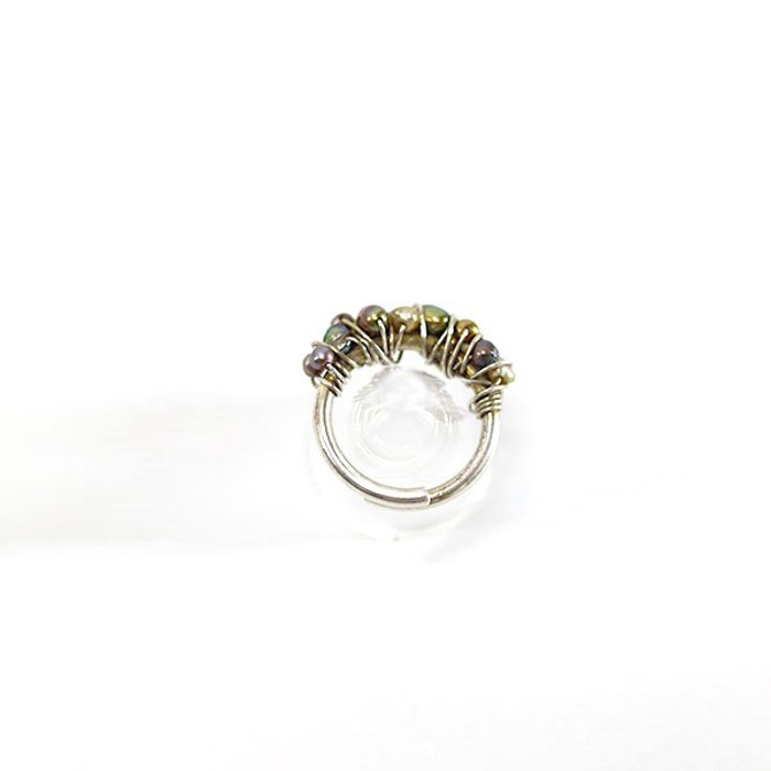 Silver925 Multi Pearl Design Silver Ring | Vintage.City 古着屋、古着コーデ情報を発信