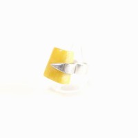 Silver925 Yellow Agate Design SilverRing | Vintage.City ヴィンテージ 古着