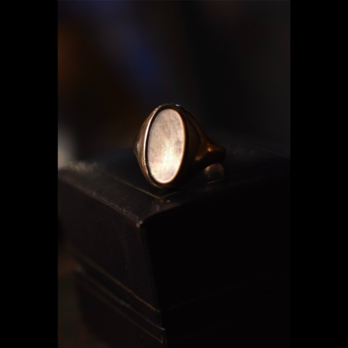 British early20th gold silver×shell ring | Vintage.City 古着屋、古着コーデ情報を発信
