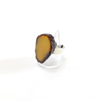 Silver925 Agate Raw Stone Silver Ring#13 | Vintage.City ヴィンテージ 古着