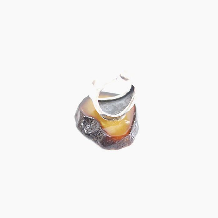 Silver925 Agate Raw Stone Silver Ring#13 | Vintage.City 古着屋、古着コーデ情報を発信
