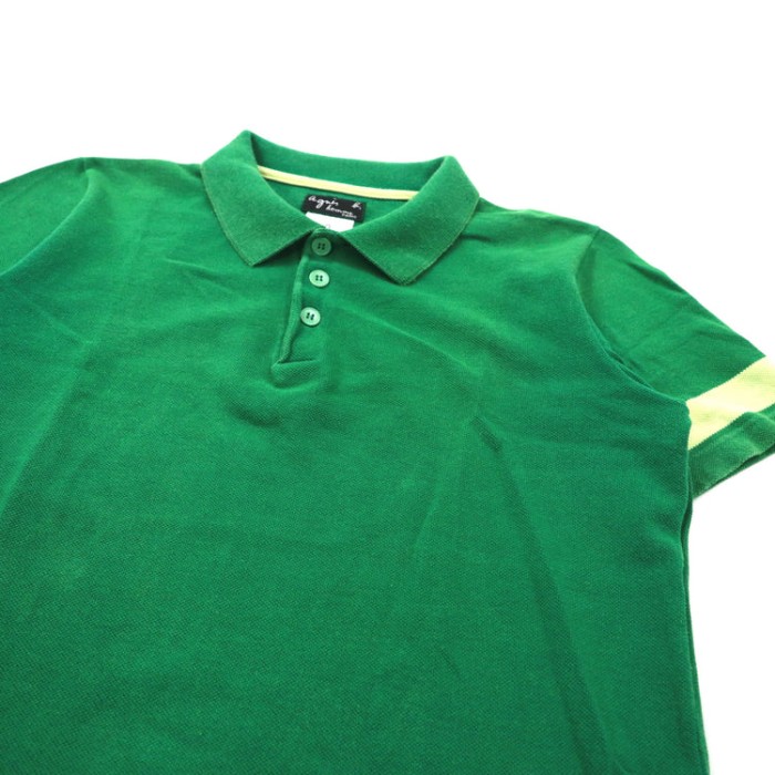 AGNES B. HOMME ポロシャツ 0 グリーン コットン フランス製 | Vintage.City 古着屋、古着コーデ情報を発信
