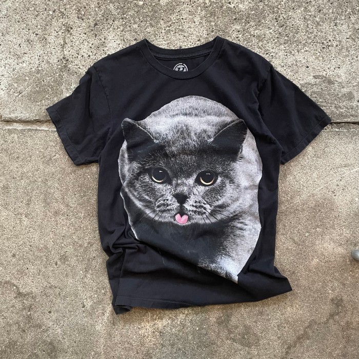猫ちゃんプリントTシャツ | Vintage.City 古着屋、古着コーデ情報を発信