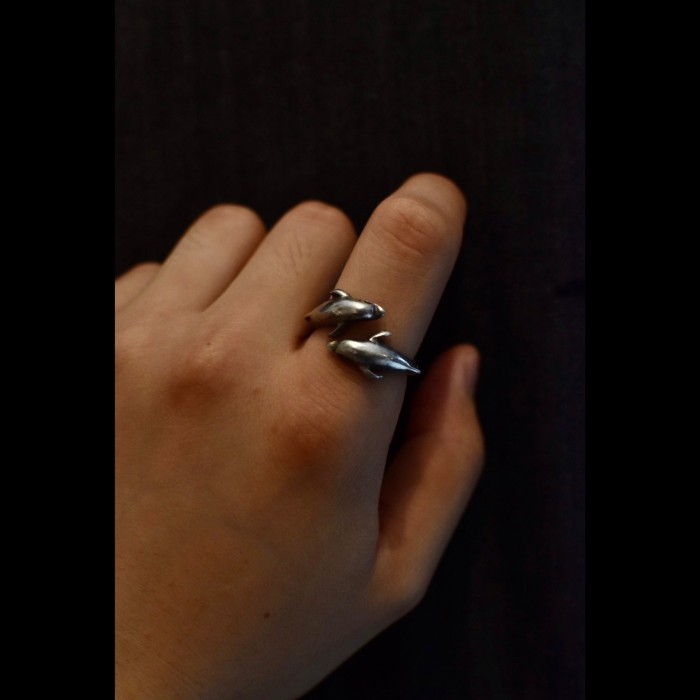 vintage dolphin motif silver ring | Vintage.City 古着屋、古着コーデ情報を発信