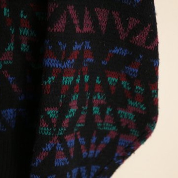 geometric pattern acrylic knit cardigan | Vintage.City ヴィンテージ 古着