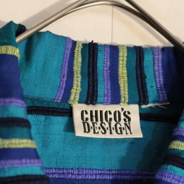 "CHICO'S" mulch color horizontal jacket | Vintage.City ヴィンテージ 古着