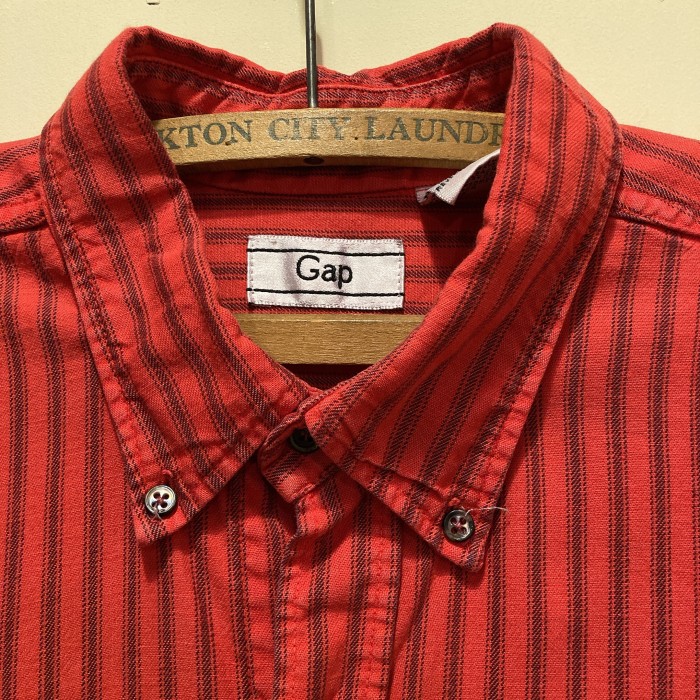 1980's GAP S/Sストライプシャツ | Vintage.City 빈티지숍, 빈티지 코디 정보