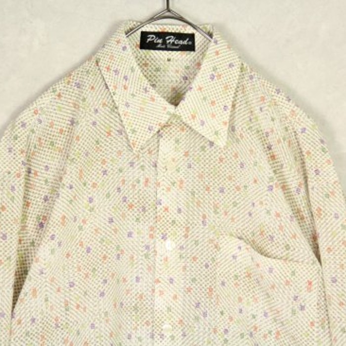 colorful spring design translucencyshirt | Vintage.City 古着屋、古着コーデ情報を発信