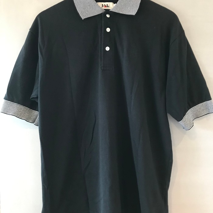 JAL 日本航空 ポロシャツ 企業モノ 黒 Lサイズ | Vintage.City 빈티지숍, 빈티지 코디 정보