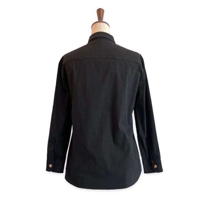 2009＂GUCCI＂八分袖ブラックシャツmade in ITALY | Vintage.City 빈티지숍, 빈티지 코디 정보