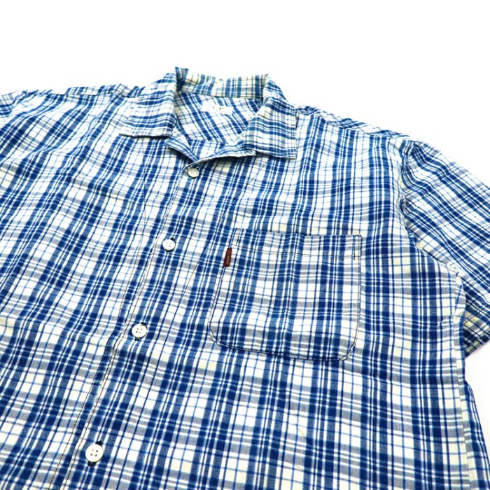 C.P.COMPANY 半袖オープンカラーシャツ 170 ブルー チェック | Vintage.City 빈티지숍, 빈티지 코디 정보