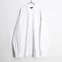 "Polo RL" woven stripe cotton white shir | Vintage.City ヴィンテージ 古着