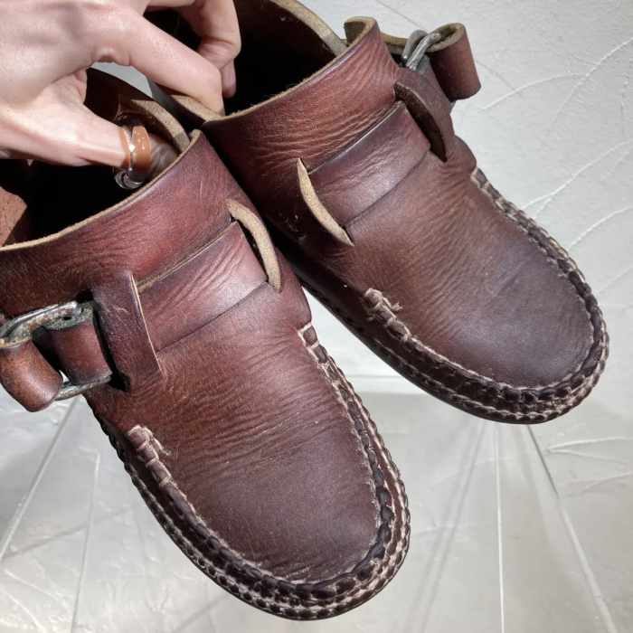 Arrow moccasin handmade leather shoes | Vintage.City 古着屋、古着コーデ情報を発信