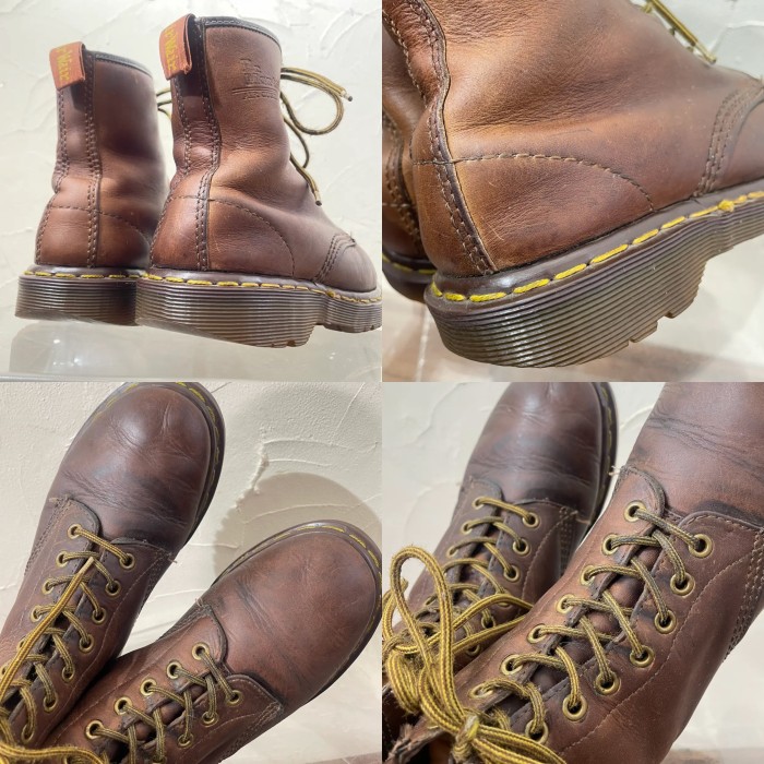 England Dr.Martens brown 8hole boots | Vintage.City 古着屋、古着コーデ情報を発信