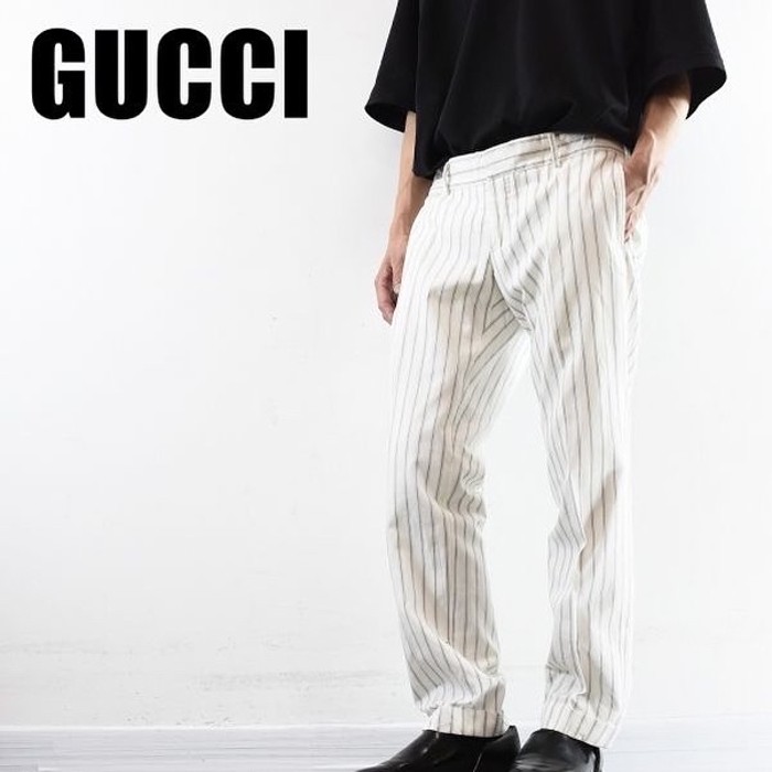 GUCCI グッチ Gucci Label Trousers グッチラベルトラウザーズ パンツ