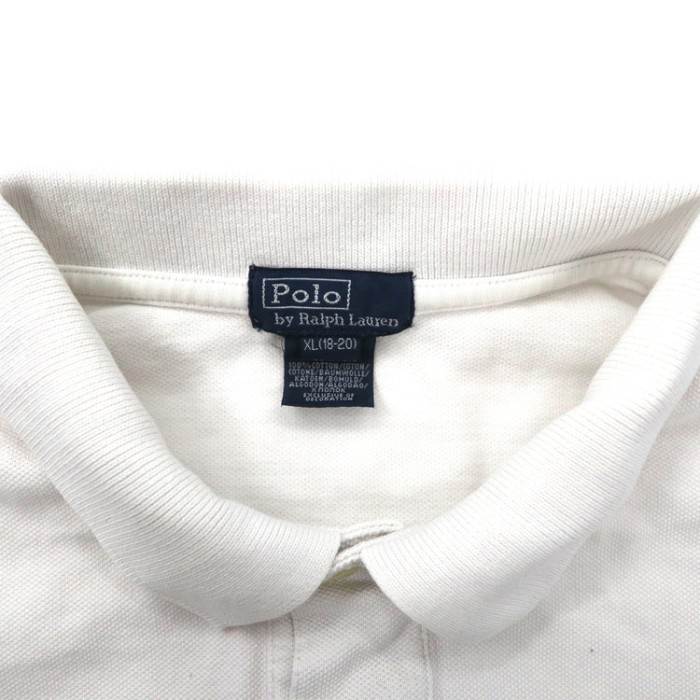 POLO BY RALPH LAUREN ポロシャツ XL ホワイト ペルー製 | Vintage.City 古着屋、古着コーデ情報を発信