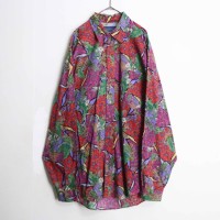 vivid color flower design shirt | Vintage.City Vintage Shops, Vintage Fashion Trends