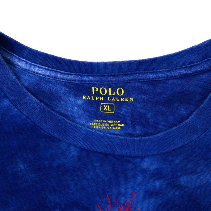 POLO RALPH LAUREN ロゴプリントTシャツ XL ブルー タイダイ | Vintage.City 古着屋、古着コーデ情報を発信