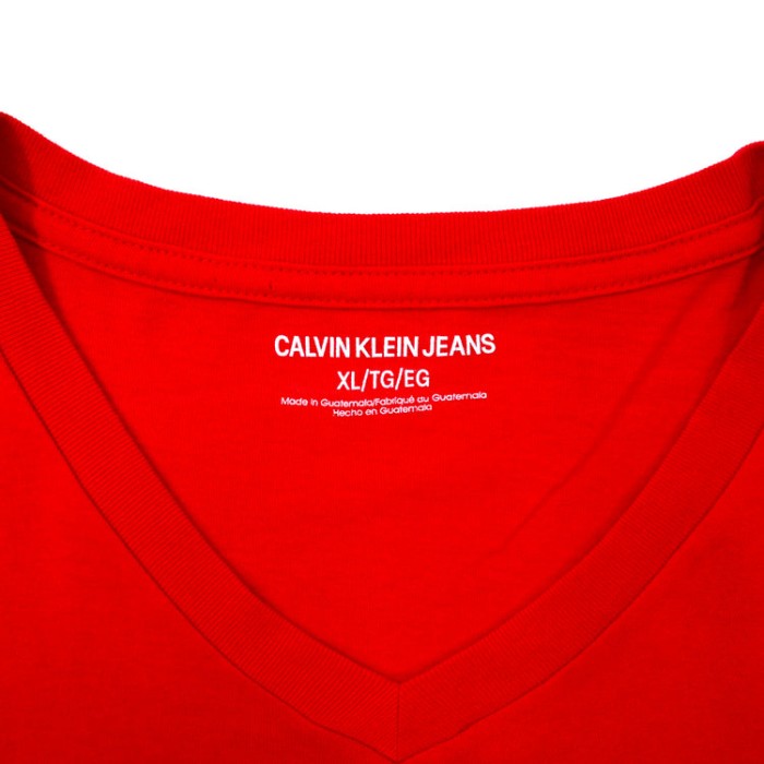 CALVIN KLEIN JEANS ロゴプリントTシャツ XL レッド | Vintage.City 古着屋、古着コーデ情報を発信