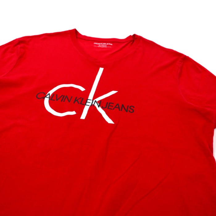 CALVIN KLEIN JEANS ロゴプリントTシャツ XL レッド | Vintage.City Vintage Shops, Vintage Fashion Trends