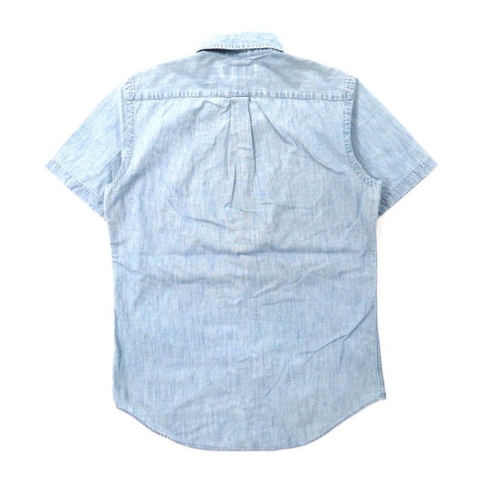 RALPH LAUREN 半袖ボタンダウンシャツ S ブルー スモールポニー | Vintage.City 古着屋、古着コーデ情報を発信