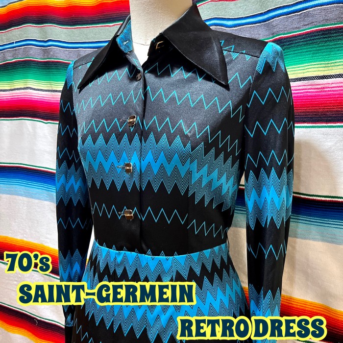 70’s SAINT GERMEIN レトロ ワンピース | Vintage.City 古着屋、古着コーデ情報を発信