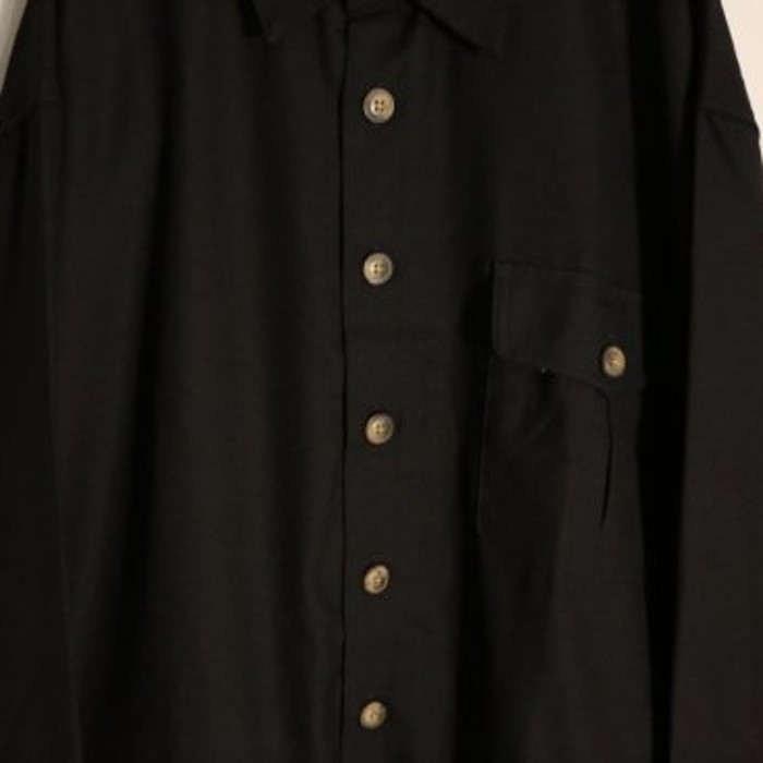 “Scandia woods” black drape shirt jacket | Vintage.City 빈티지숍, 빈티지 코디 정보