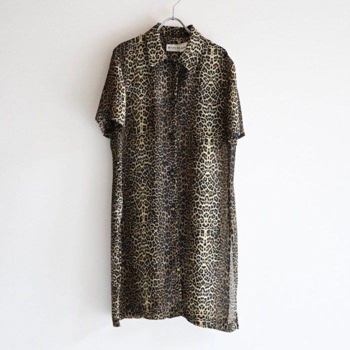 leopard long shirt | Vintage.City 古着屋、古着コーデ情報を発信