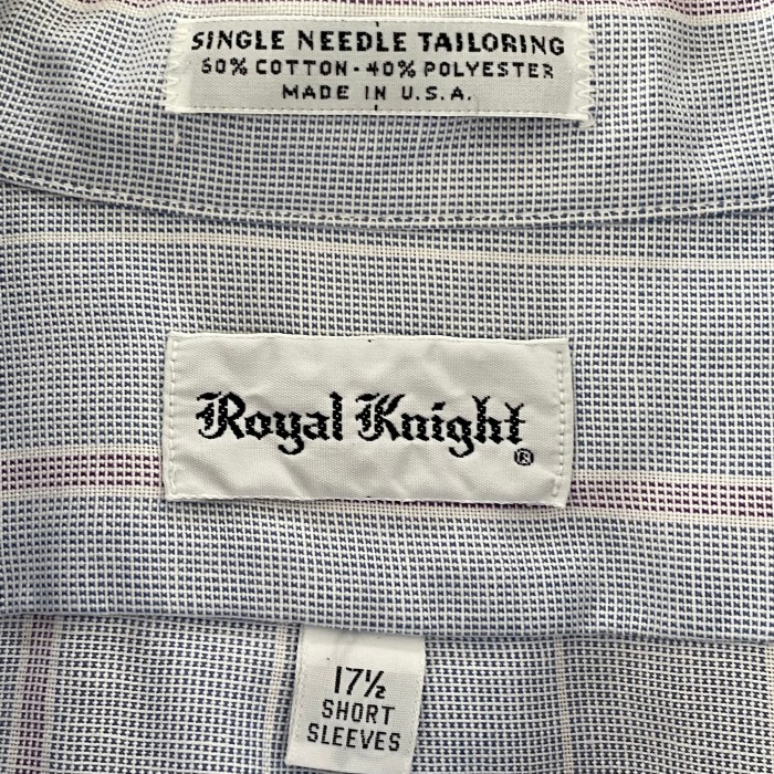 60s vintege コットンシャツ　オープンカラー　royal knight