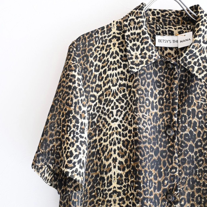 leopard long shirt | Vintage.City 古着屋、古着コーデ情報を発信