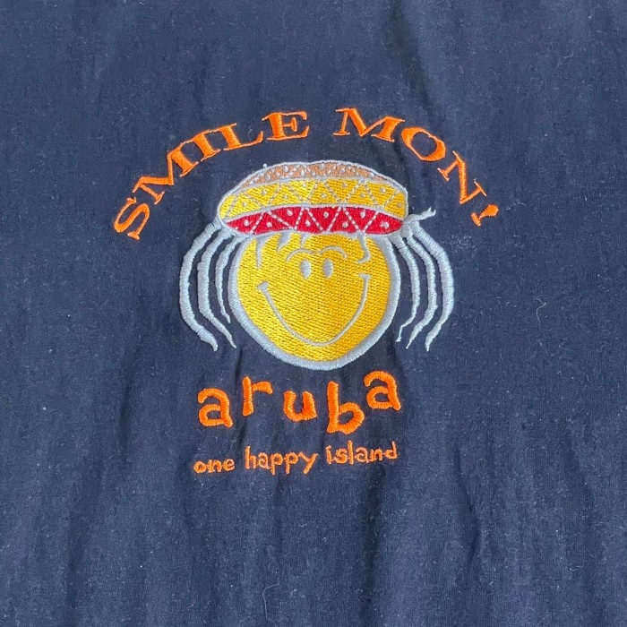 1990's "Reggae smile" embroidery tee | Vintage.City 古着屋、古着コーデ情報を発信