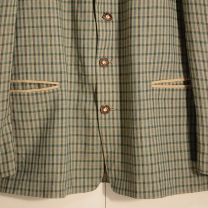 cold color plaid Tyrolean jacket | Vintage.City 빈티지숍, 빈티지 코디 정보