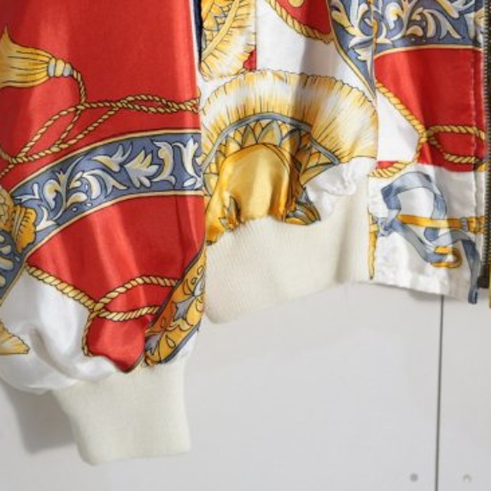 scarf pattern luster blouson jacket. | Vintage.City Vintage Shops, Vintage Fashion Trends