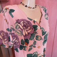 Used purple rosedress | Vintage.City ヴィンテージ 古着