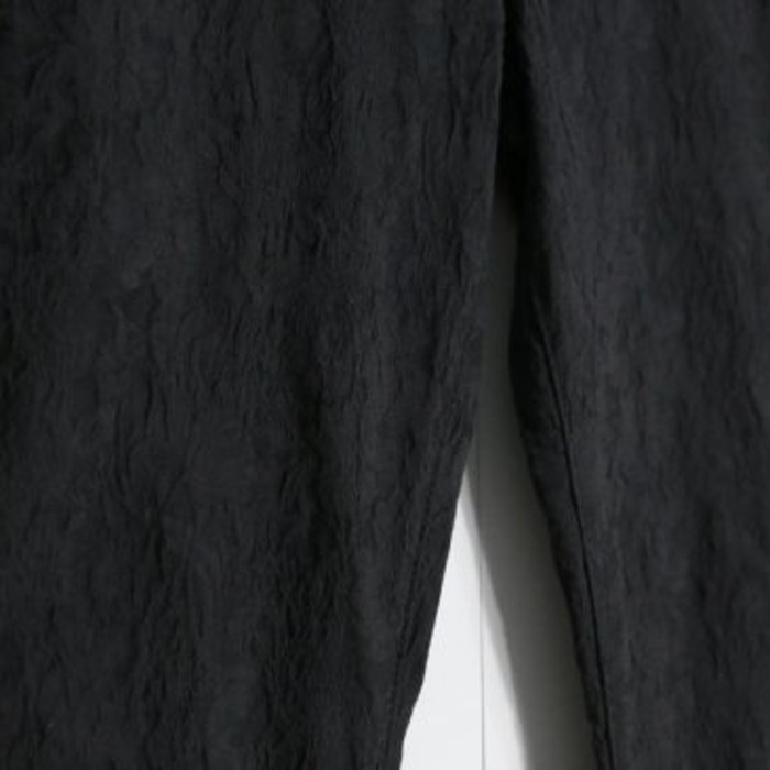 black floral jacquard weave pants. | Vintage.City 古着屋、古着コーデ情報を発信