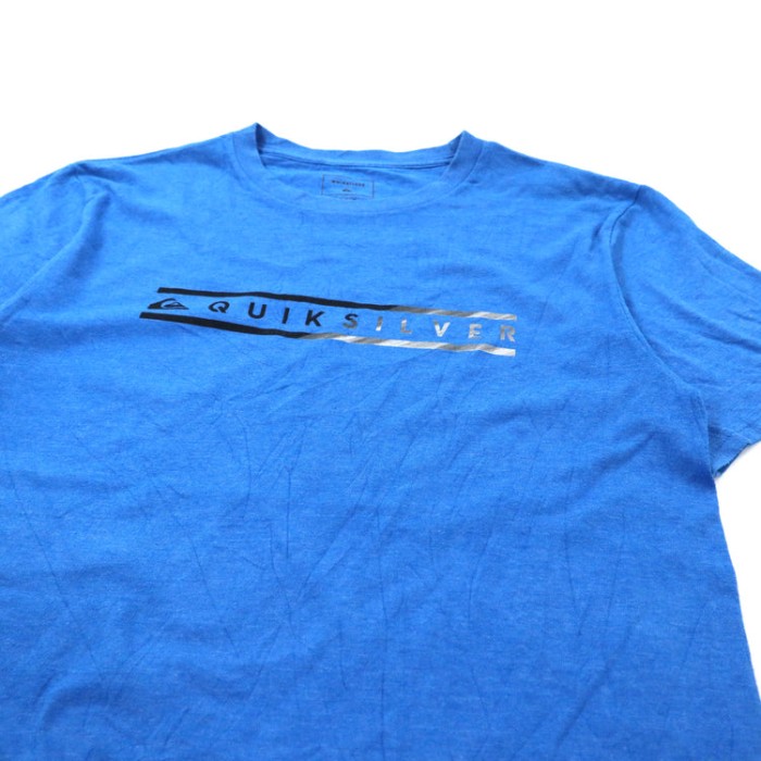 QUICK SILVER ロゴプリントTシャツ M ブルー サルバドル製 | Vintage.City 빈티지숍, 빈티지 코디 정보