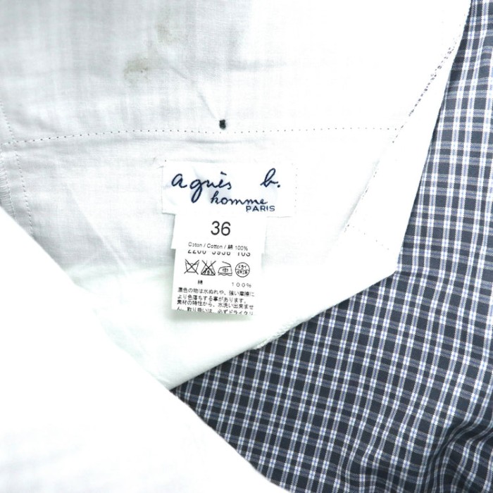 AGNES B. HOMME チェックパンツ 36 グレー ルーマニア製 | Vintage.City 古着屋、古着コーデ情報を発信