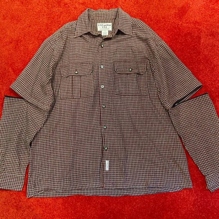 U.S.Expedition チェックシャツ 長袖半袖兼用 90s 2000年代 | Vintage.City 빈티지숍, 빈티지 코디 정보
