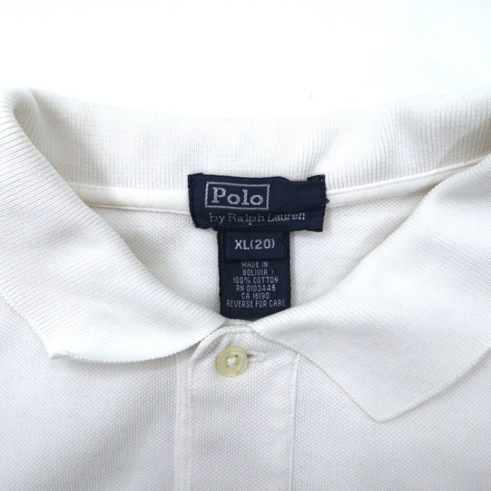 POLO BY RALPH LAUREN ポロシャツ XL ホワイト コットン | Vintage.City 빈티지숍, 빈티지 코디 정보
