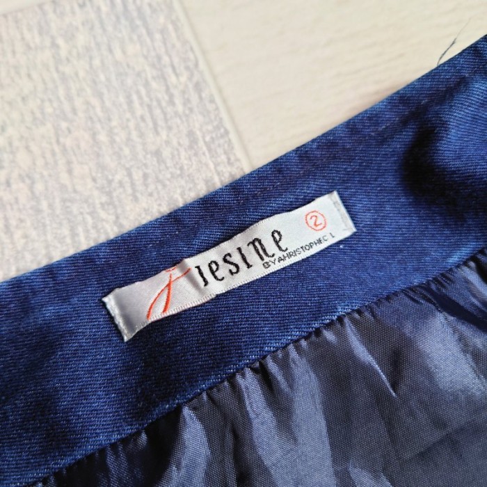 Jesine 花柄 刺繍 デニム スカート サイズ2 | Vintage.City 古着屋、古着コーデ情報を発信