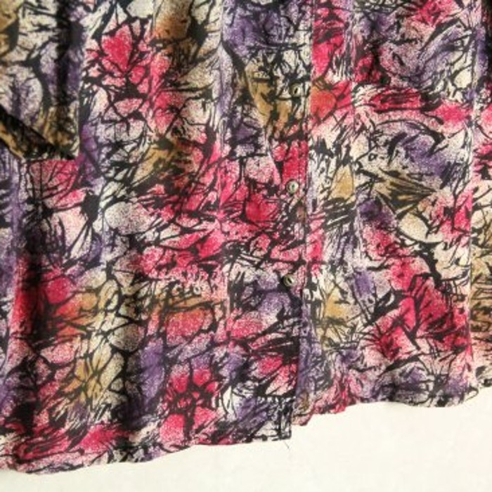 earthquake design vivid color tuck shirt | Vintage.City 古着屋、古着コーデ情報を発信