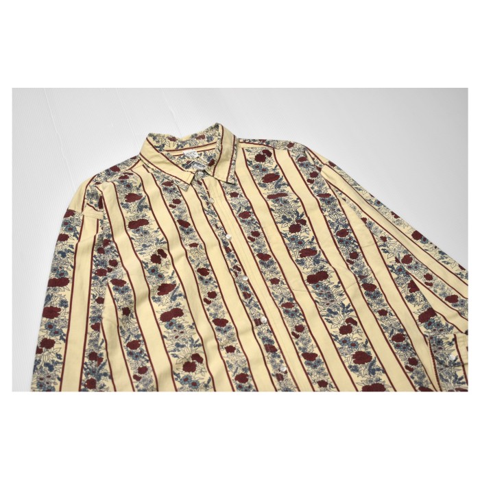 Old Patterned L/S Shirt | Vintage.City 古着屋、古着コーデ情報を発信