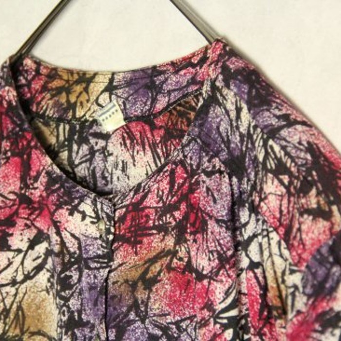 earthquake design vivid color tuck shirt | Vintage.City Vintage Shops, Vintage Fashion Trends