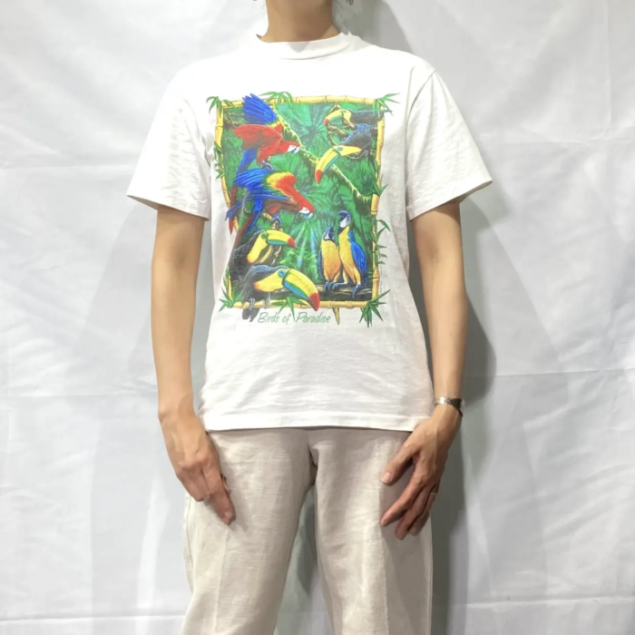 Made in USA Birds of Paradise T-shirt | Vintage.City ヴィンテージ 古着